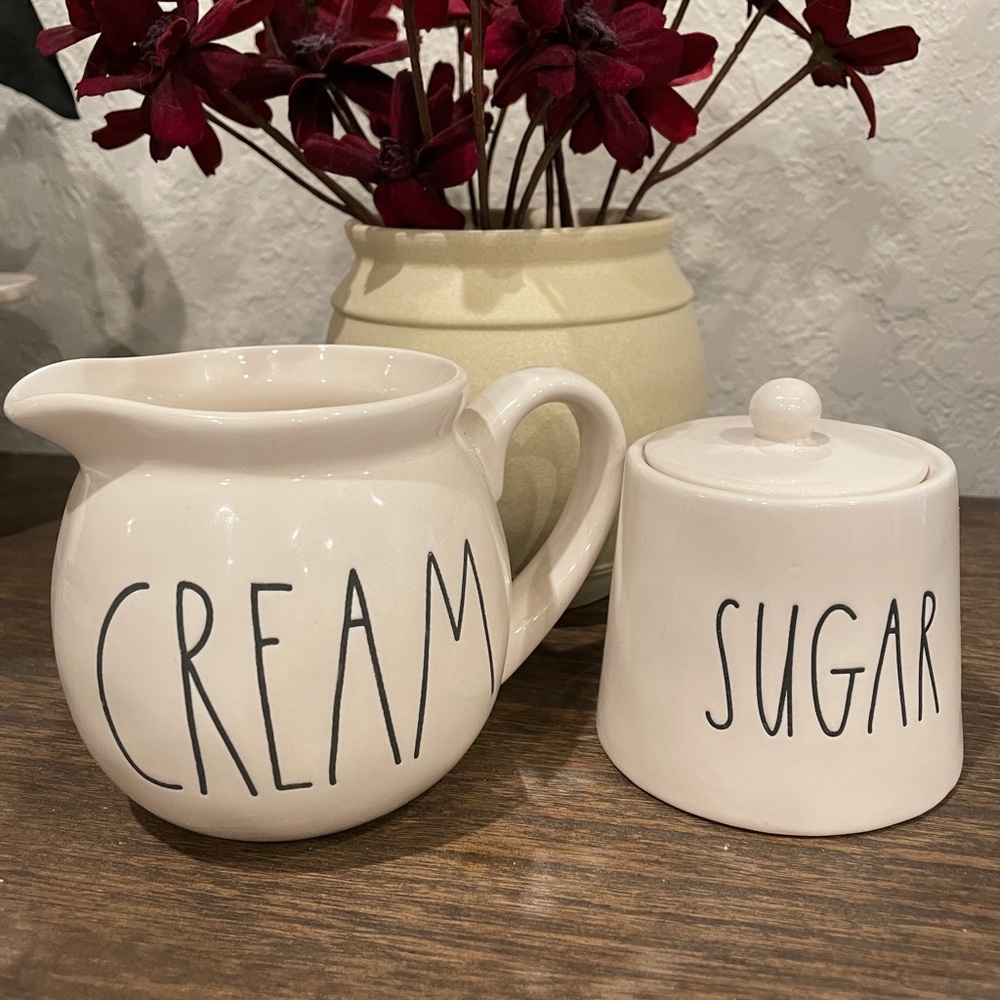Rae Dunn “Cream” and “Sugar”